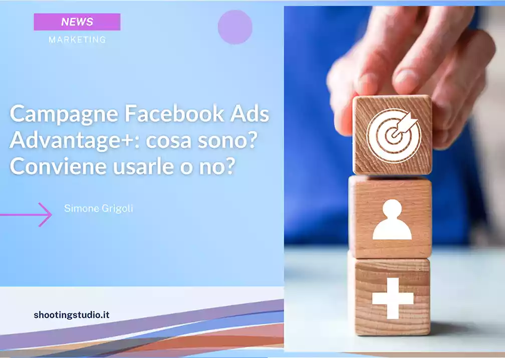 Campagne Facebook ads Advantage plus Shooting Studio